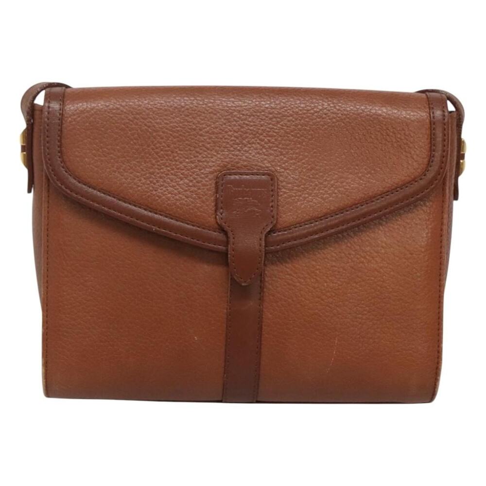 Burberry Leather Shoulder Bag Brown
